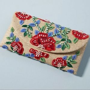 Anthro floral clutch